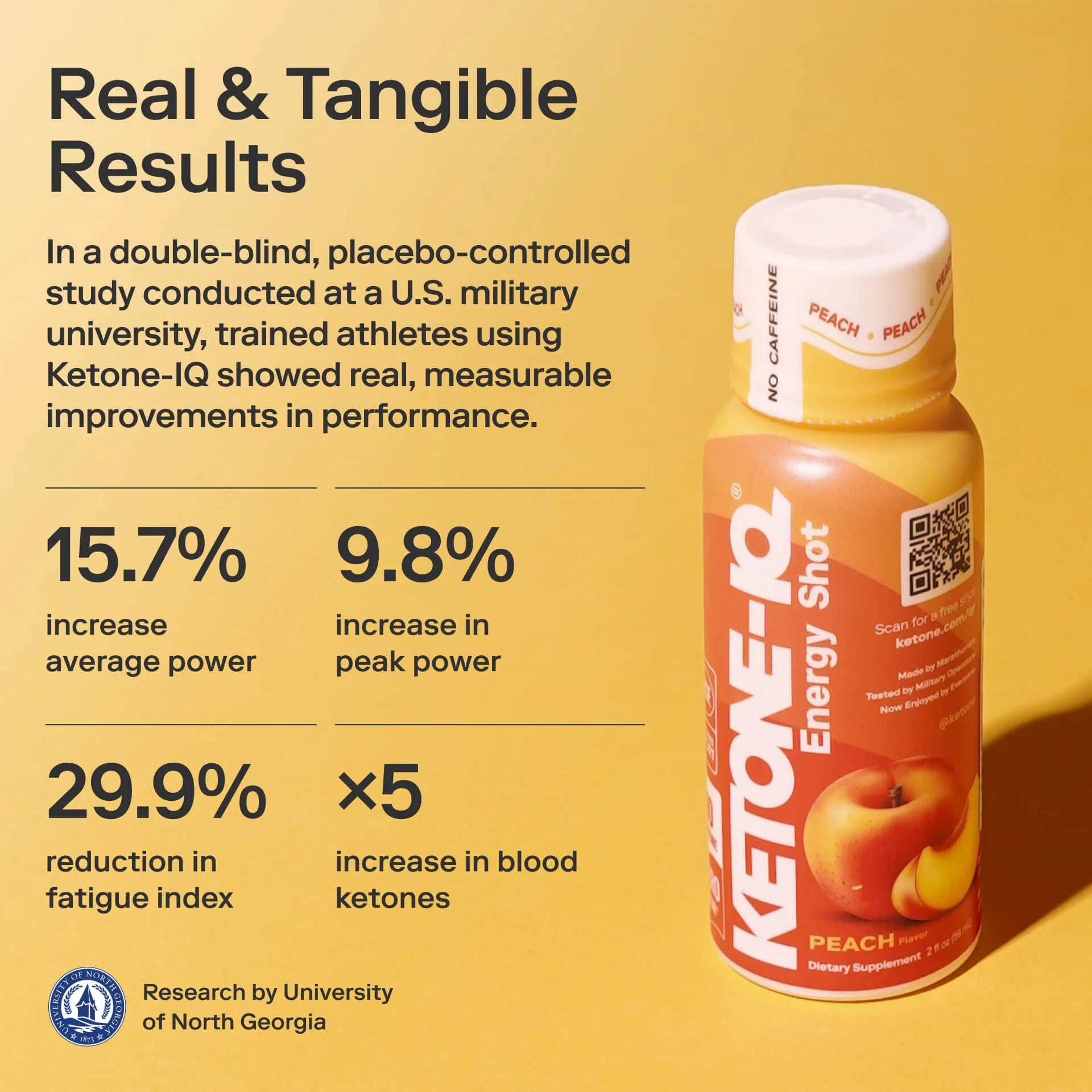 Ketone-IQ (6 Pack) Classic Multi-serving Peach Flavor