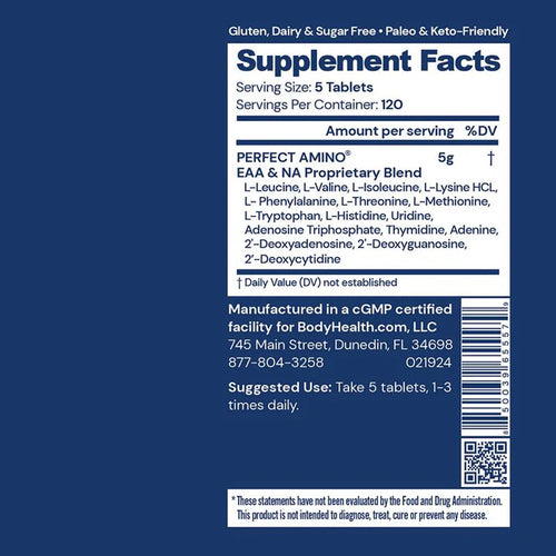 BodyHealth Perfect Amino Coated Tablets  (600 caps)