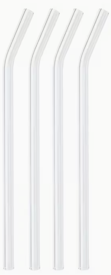 Curved Glass Drinking Straw