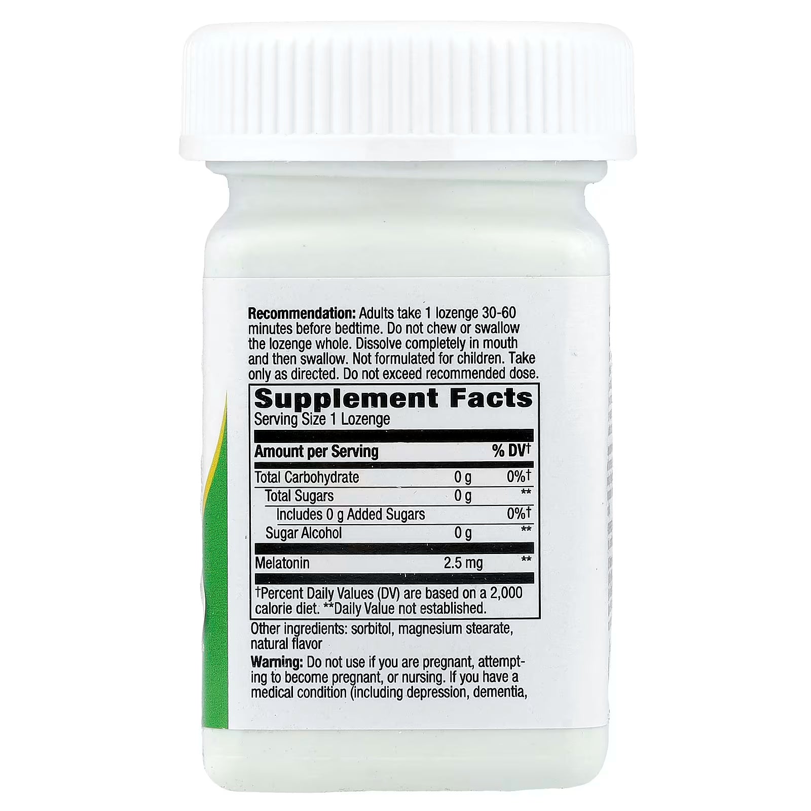Nature's Way, Melatonin, Passion Fruit, 2.5 mg, 100 Vegan Lozenges